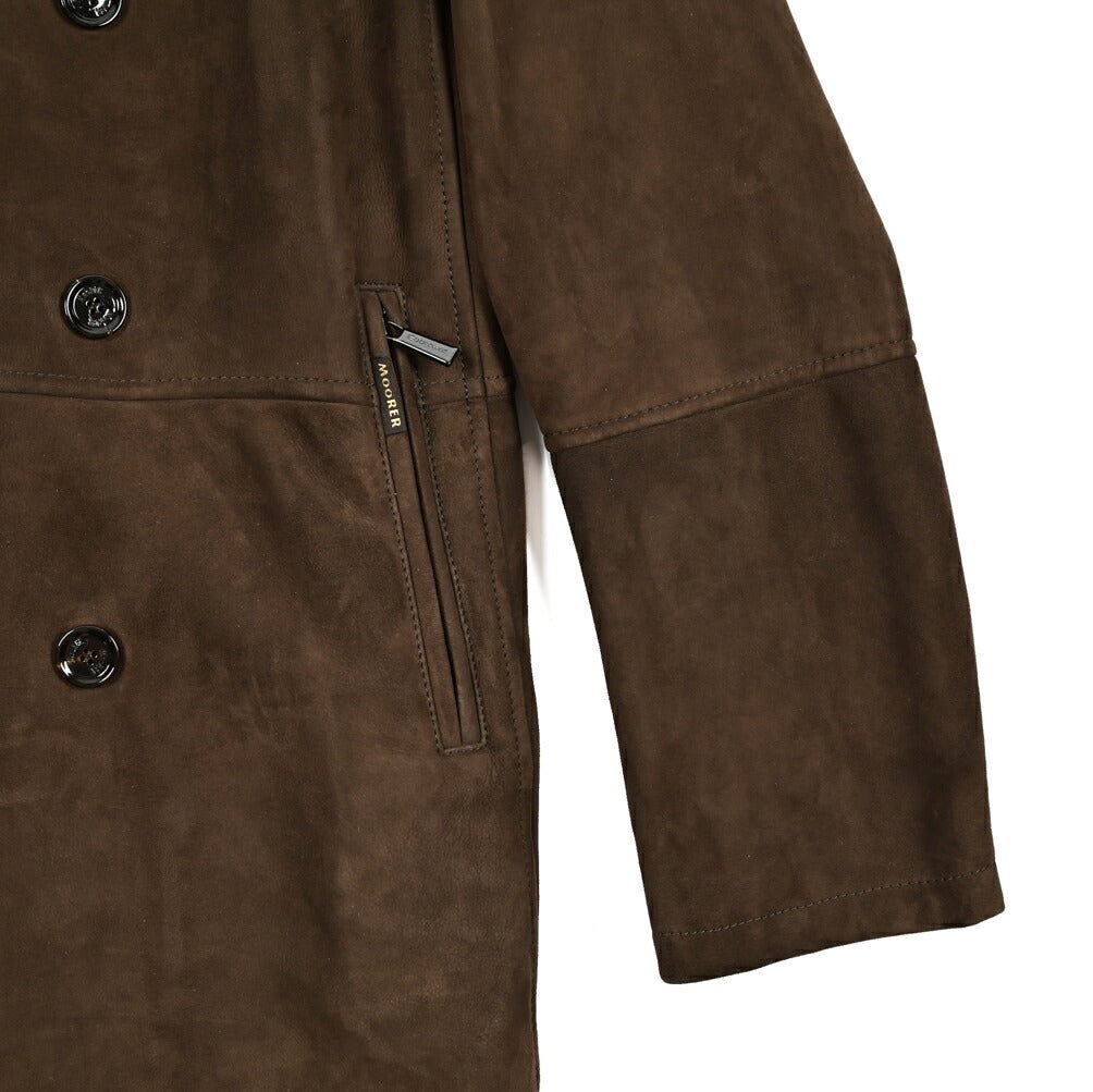 MOORER "EMIDIO - ME" ムートンレザーPコート｜420410 - 46｜GUARDAROBA MILANO OFFICIAL STORE