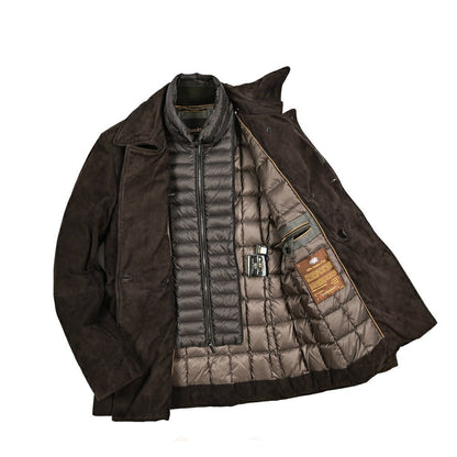 MOORER "EMIDIO - UR" スエードレザー ダウンPコート｜420414｜GUARDAROBA MILANO OFFICIAL STORE