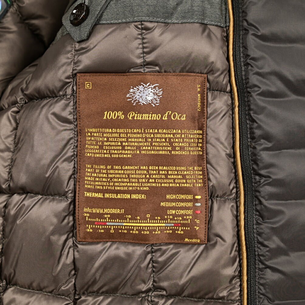 MOORER "EMIDIO - UR" スエードレザー ダウンPコート｜420414｜GUARDAROBA MILANO OFFICIAL STORE