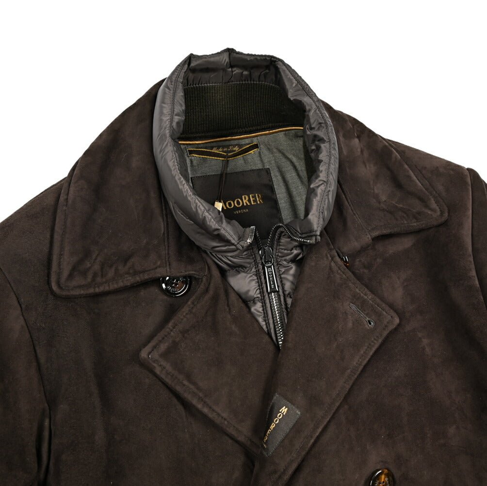 MOORER "EMIDIO - UR" スエードレザー ダウンPコート｜420414｜GUARDAROBA MILANO OFFICIAL STORE