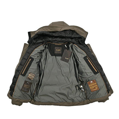 MOORER "ERENIO - SKT" ポリエステル100% ダウンジャケットフーディー / ACQUA PROOF (防水)｜417829｜GUARDAROBA MILANO OFFICIAL STORE