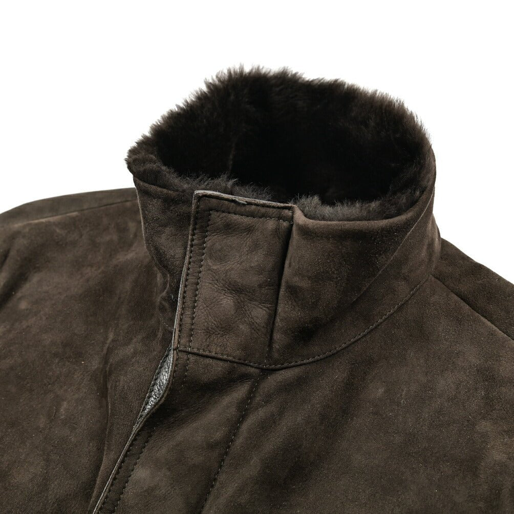 MOORER "ETTORE - ME" スタンドカラームートンレザーコート｜420433｜GUARDAROBA MILANO OFFICIAL STORE