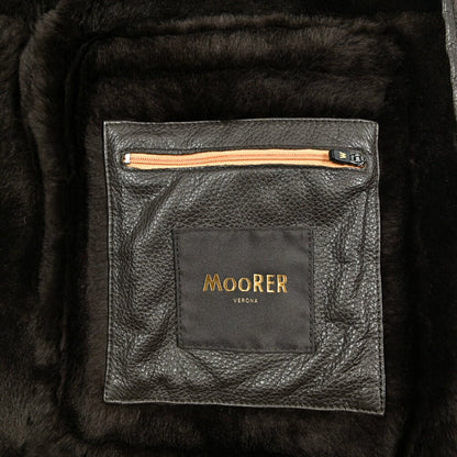 MOORER "ETTORE - ME" スタンドカラームートンレザーコート｜420433｜GUARDAROBA MILANO OFFICIAL STORE