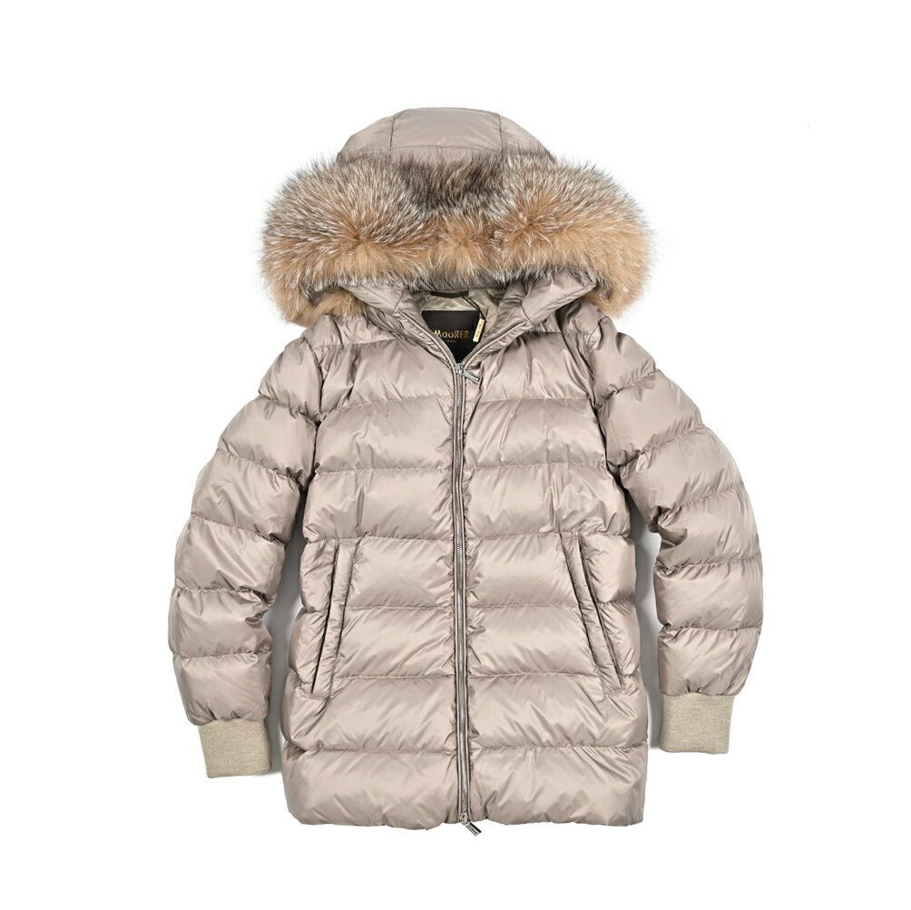 《レディース》MOORER "FABULA - CZI" 2WAY ファーフード付きカシミヤダウンコート｜420401｜GUARDAROBA MILANO OFFICIAL STORE
