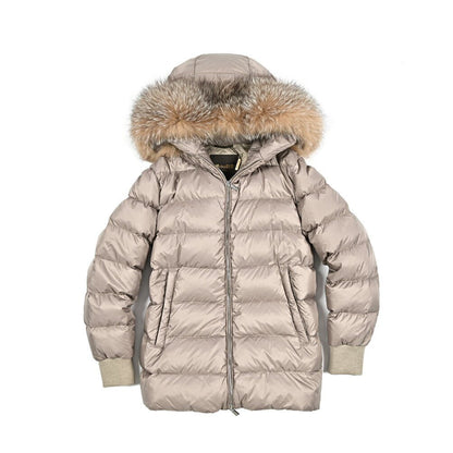 《レディース》MOORER "FABULA - CZI" 2WAY ファーフード付きカシミヤダウンコート｜420401｜GUARDAROBA MILANO OFFICIAL STORE