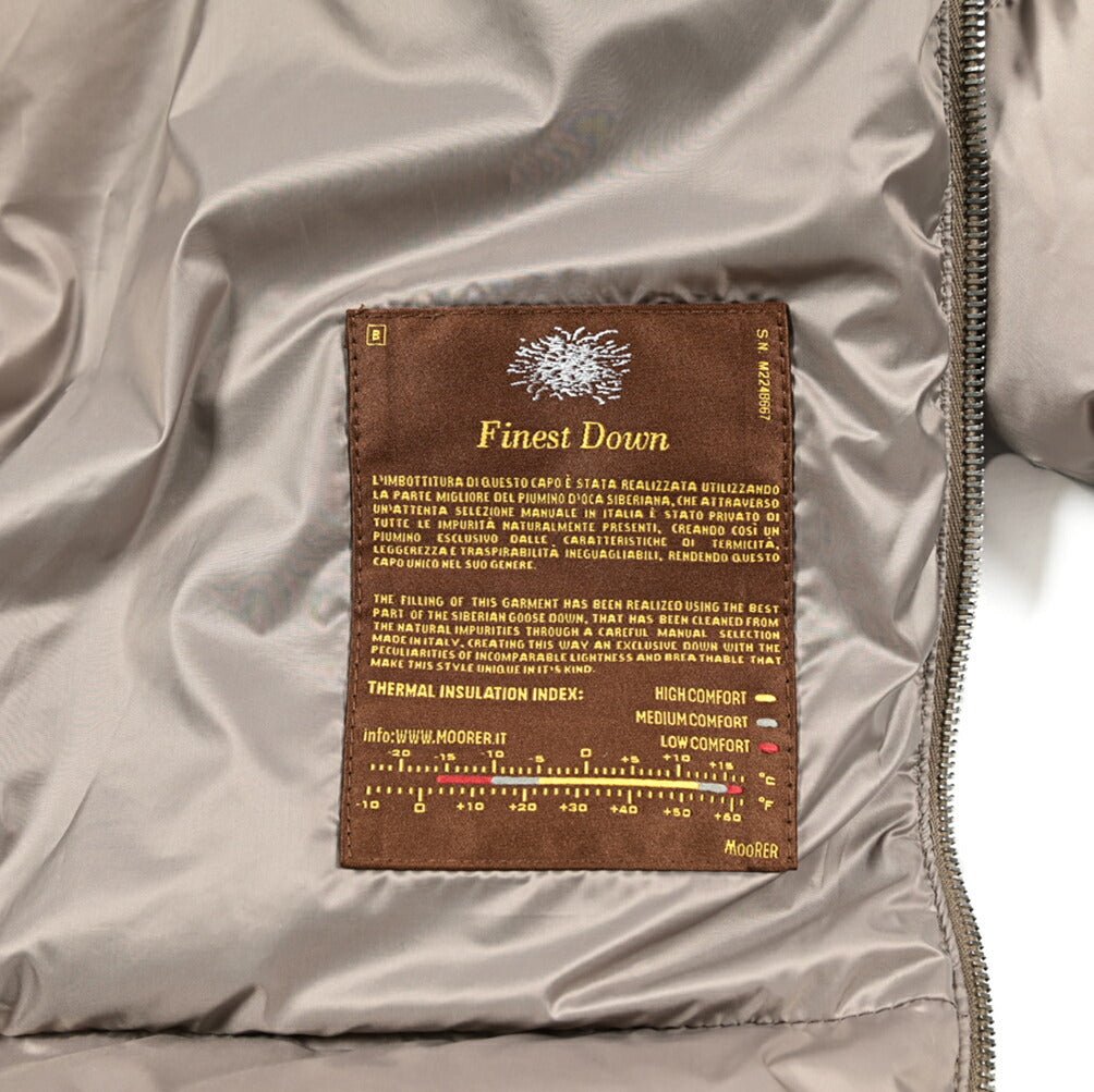 《レディース》MOORER "FABULA - CZI" 2WAY ファーフード付きカシミヤダウンコート｜420401｜GUARDAROBA MILANO OFFICIAL STORE