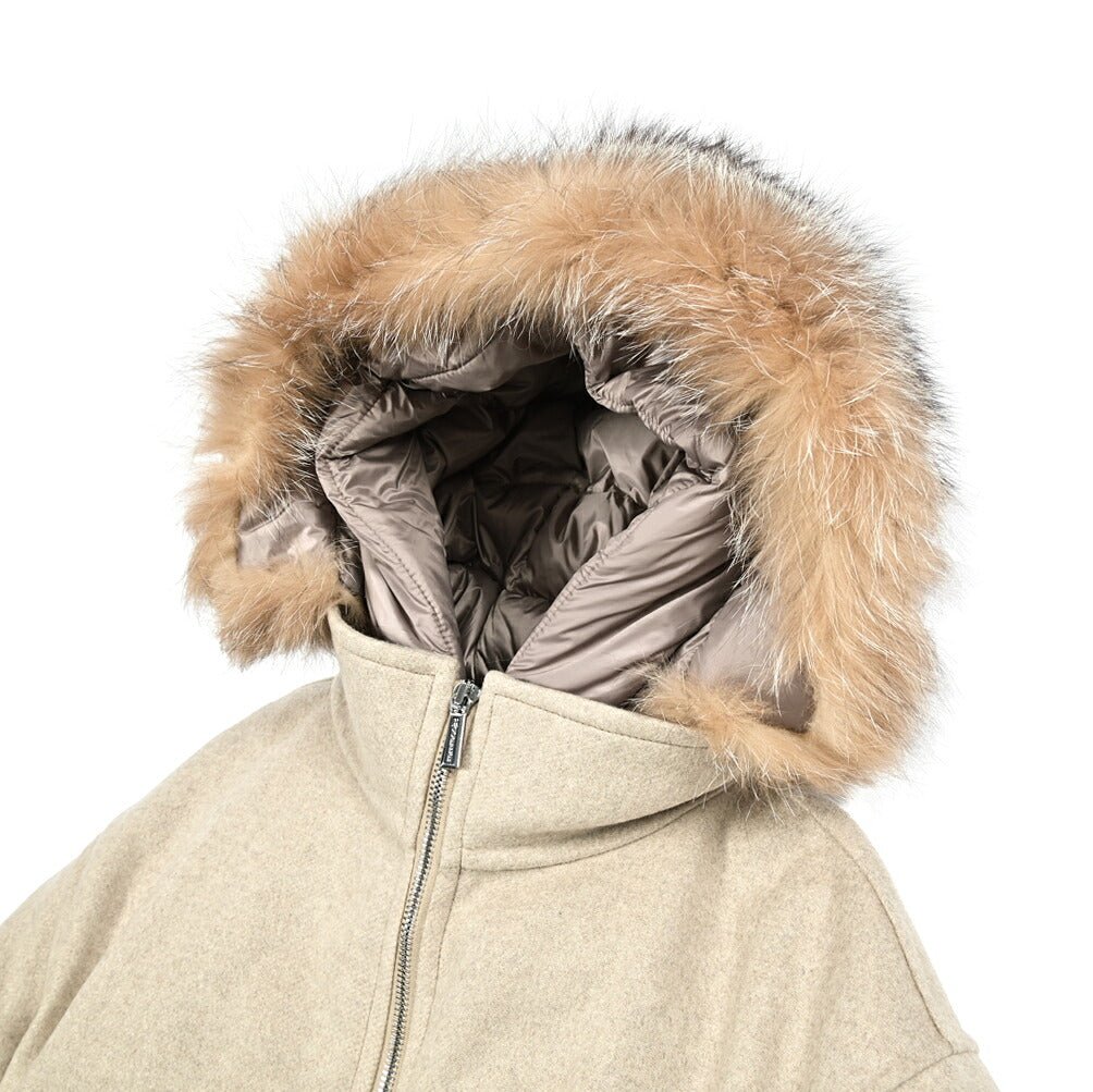 《レディース》MOORER "FABULA - CZI" 2WAY ファーフード付きカシミヤダウンコート｜420401｜GUARDAROBA MILANO OFFICIAL STORE