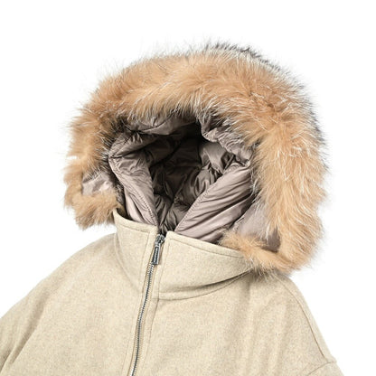 《レディース》MOORER "FABULA - CZI" 2WAY ファーフード付きカシミヤダウンコート｜420401｜GUARDAROBA MILANO OFFICIAL STORE