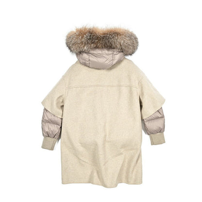 《レディース》MOORER "FABULA - CZI" 2WAY ファーフード付きカシミヤダウンコート｜420401｜GUARDAROBA MILANO OFFICIAL STORE
