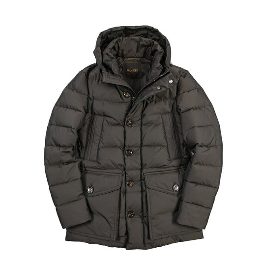 MOORER “FAGIO-KM” フード付きダウンジャケット ブラウン(BLOWN) 44 | GUARDAROBA MILANO OFFICIAL STORE