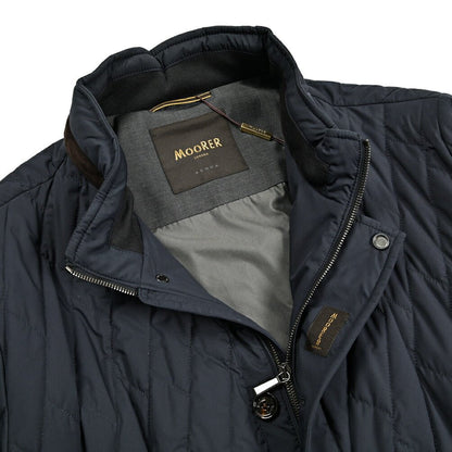 MOORER "FALERI - TRT" ポリエステル100% キルティング中綿ブルゾン / ACQUA RESISTANT(撥水)｜418075 - 60｜GUARDAROBA MILANO OFFICIAL STORE