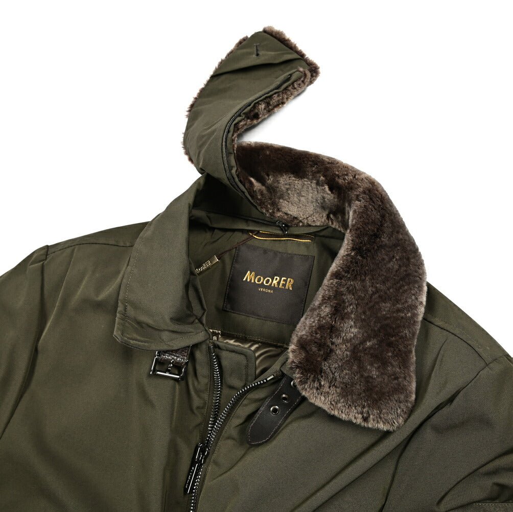MOORER "FERMI - WCO" コットン混ポリエステル ダウンブルゾン｜420489｜GUARDAROBA MILANO OFFICIAL STORE