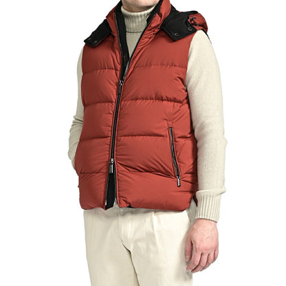 MOORER "FIRE - SKT" ポリエステル100% ダウンベストフーディー｜418150 - 44｜GUARDAROBA MILANO OFFICIAL STORE