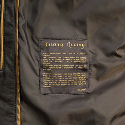 MOORER “FLORIO-FUR PE” レザー100% ファーフーディースタンドカラーダウンコート ブラウン(MORO) 48 | GUARDAROBA MILANO OFFICIAL STORE