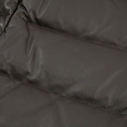 MOORER “FLORIO-FUR PE” レザー100% ファーフーディースタンドカラーダウンコート ブラウン(MORO) 48 | GUARDAROBA MILANO OFFICIAL STORE