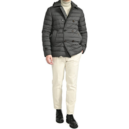 MOORER "FRED - CAP - S3" ストレッチナイロン ダブルブレストライトダウンジャケット / ACQUA RESISTANT(撥水)｜417785 - 46｜GUARDAROBA MILANO OFFICIAL STORE