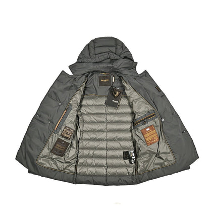 MOORER "FRED - CAP - S3" ストレッチナイロン ダブルブレストライトダウンジャケット / ACQUA RESISTANT(撥水)｜417785 - 46｜GUARDAROBA MILANO OFFICIAL STORE