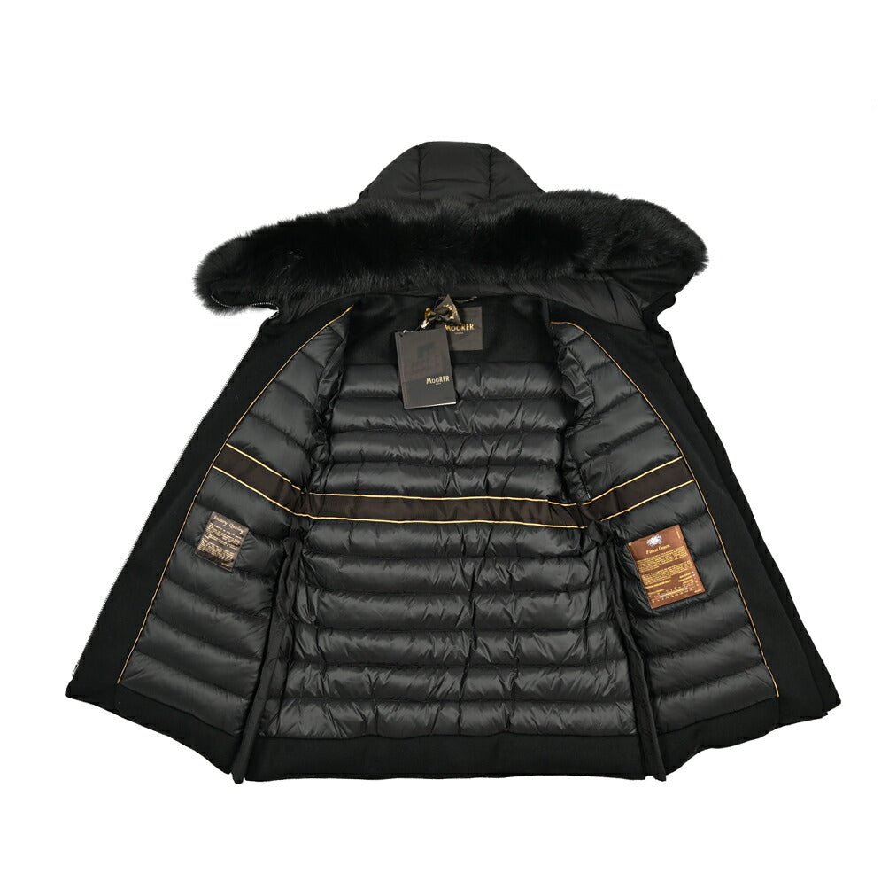 《レディース》MOORER "FRESIA - LE" カシミヤ混ウール ファーフード付きダウンコート｜420421｜GUARDAROBA MILANO OFFICIAL STORE