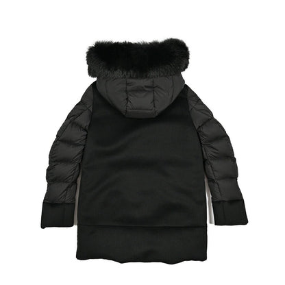《レディース》MOORER "FRESIA - LE" カシミヤ混ウール ファーフード付きダウンコート｜420421｜GUARDAROBA MILANO OFFICIAL STORE