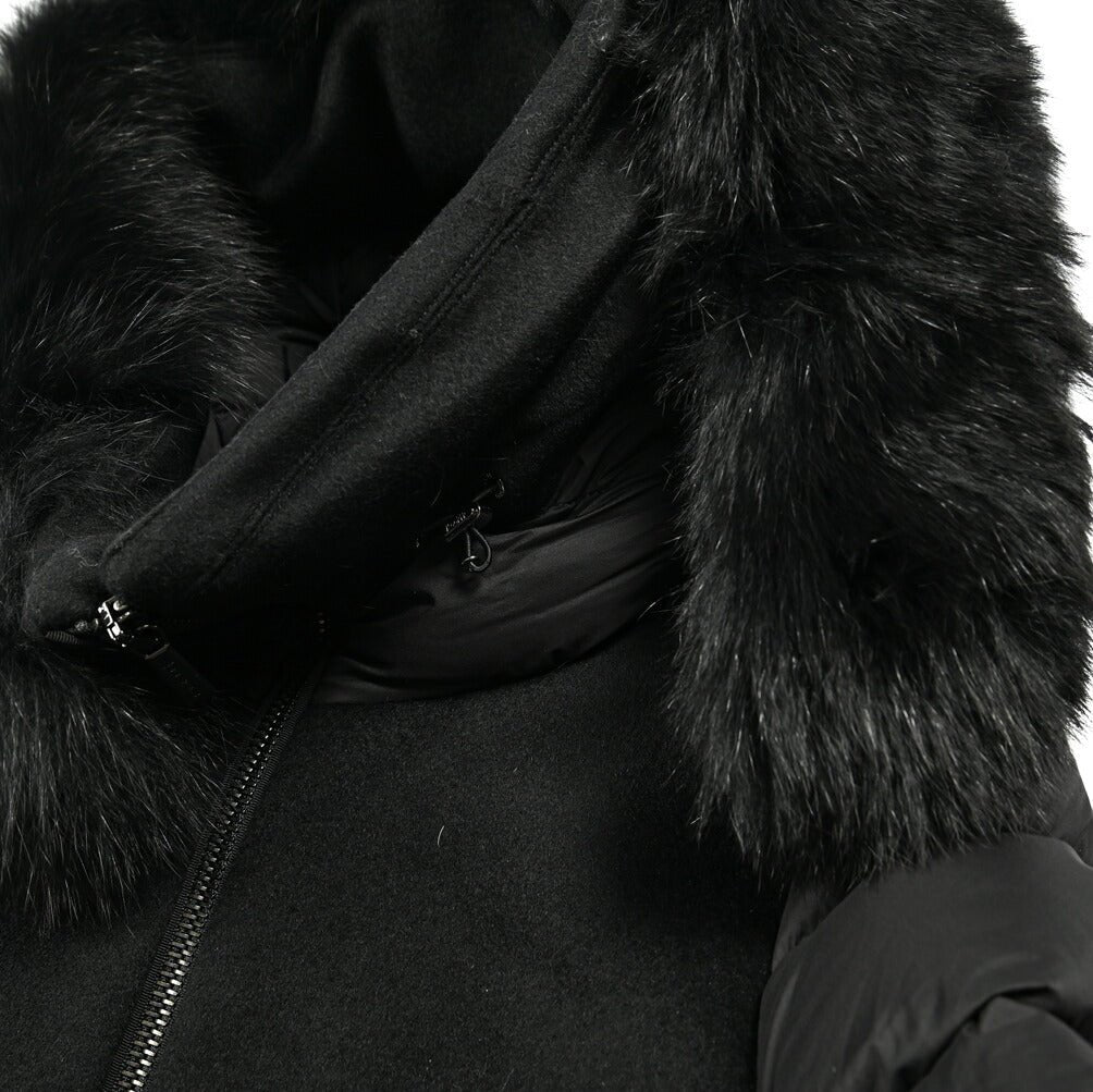 《レディース》MOORER "FRESIA - LE" カシミヤ混ウール ファーフード付きダウンコート｜420421｜GUARDAROBA MILANO OFFICIAL STORE