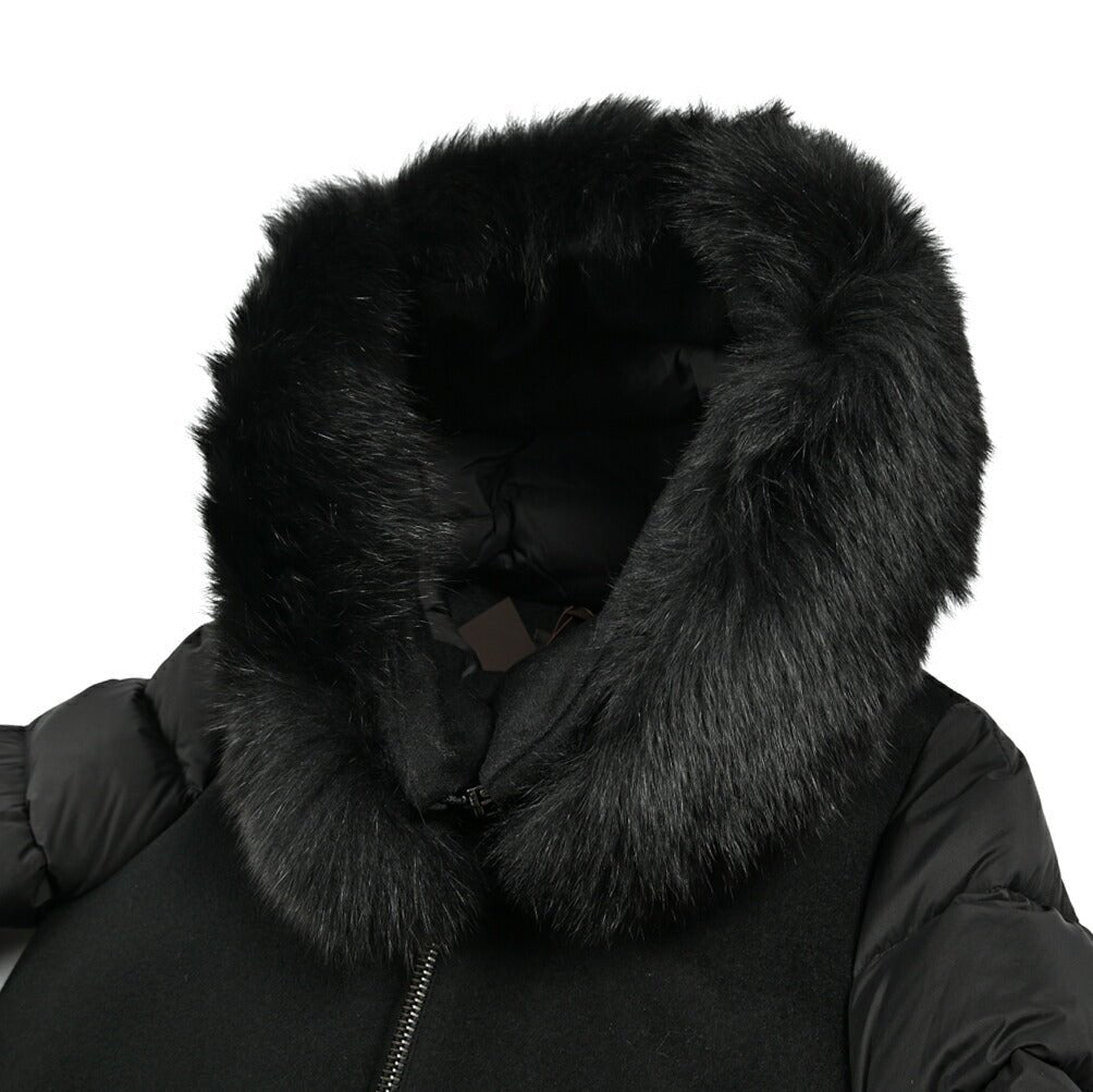 《レディース》MOORER "FRESIA - LE" カシミヤ混ウール ファーフード付きダウンコート｜420421｜GUARDAROBA MILANO OFFICIAL STORE