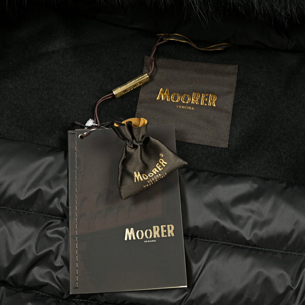 《レディース》MOORER "FRESIA - LE" カシミヤ混ウール ファーフード付きダウンコート｜420421｜GUARDAROBA MILANO OFFICIAL STORE