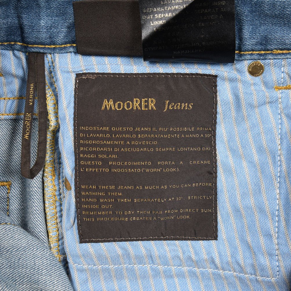MOORER "GIOTTO - 102" ストレッチデニム スリムジーンズ｜437107-31｜GUARDAROBA MILANO OFFICIAL STORE
