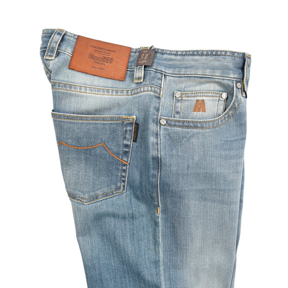 MOORER "GIOTTO - 102" ストレッチデニム スリムジーンズ｜437107-31｜GUARDAROBA MILANO OFFICIAL STORE