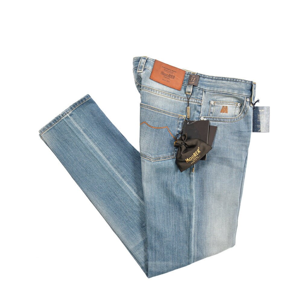 MOORER "GIOTTO - 102" ストレッチデニム スリムジーンズ｜437107-31｜GUARDAROBA MILANO OFFICIAL STORE