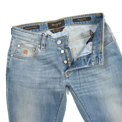MOORER "GIOTTO - 102" ストレッチデニム スリムジーンズ｜437107-31｜GUARDAROBA MILANO OFFICIAL STORE