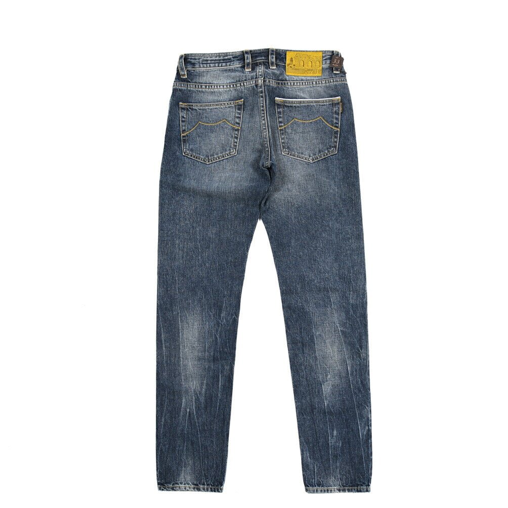 MOORER "GIOTTO - DF301" コットン100%デニム スリムジーンズ｜437106｜GUARDAROBA MILANO OFFICIAL STORE