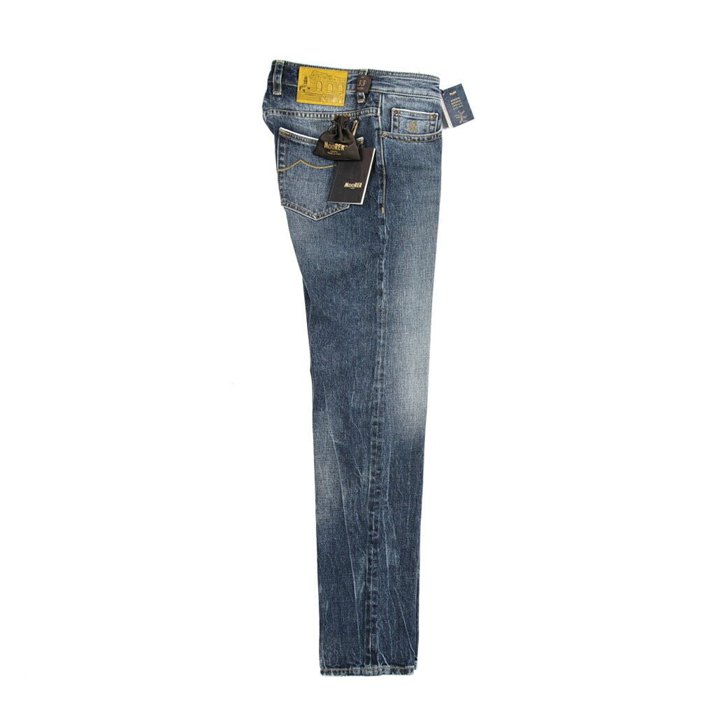 MOORER "GIOTTO - DF301" コットン100%デニム スリムジーンズ｜437106｜GUARDAROBA MILANO OFFICIAL STORE