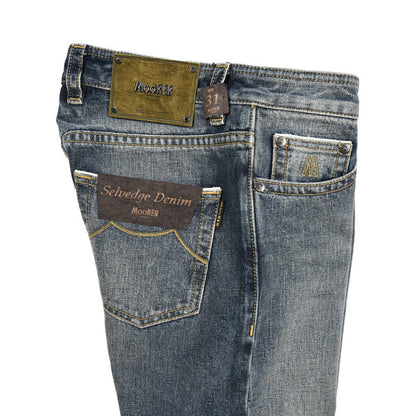MOORER "GIOTTO - DF301" コットン100%デニム スリムジーンズ｜437112-31｜GUARDAROBA MILANO OFFICIAL STORE