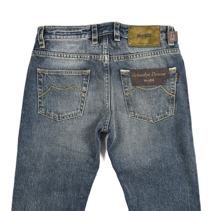 MOORER "GIOTTO - DF301" コットン100%デニム スリムジーンズ｜437112-31｜GUARDAROBA MILANO OFFICIAL STORE