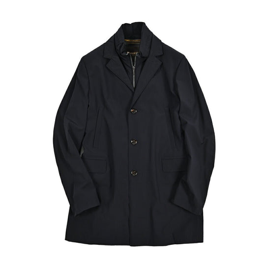 MOORER GIROLAMO - KN ストレッチナイロン 着脱可能ライナー付きチェスターコート / ACQUA RESISTANT(撥水)｜435902-50｜GUARDAROBA MILANO OFFICIAL STORE