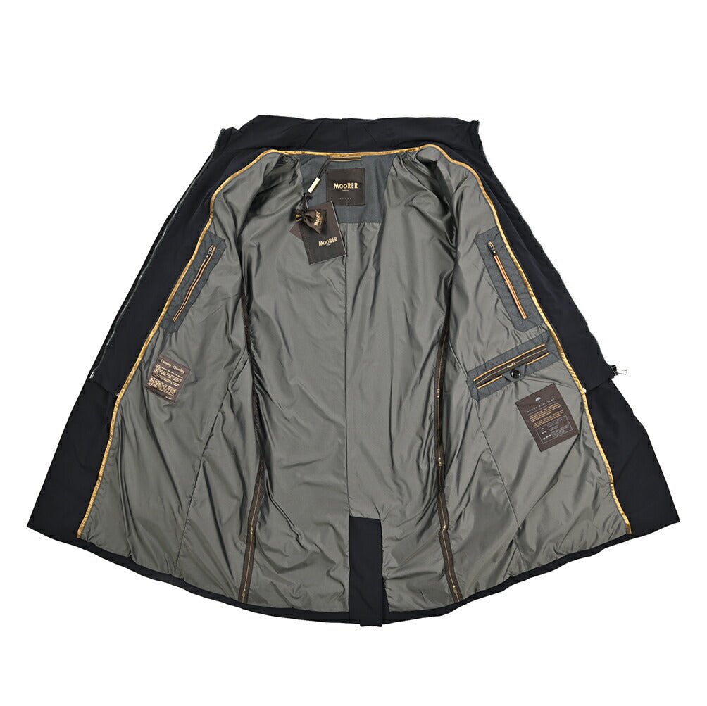 MOORER GIROLAMO - KN ストレッチナイロン 着脱可能ライナー付きチェスターコート / ACQUA RESISTANT(撥水)｜435902-50｜GUARDAROBA MILANO OFFICIAL STORE