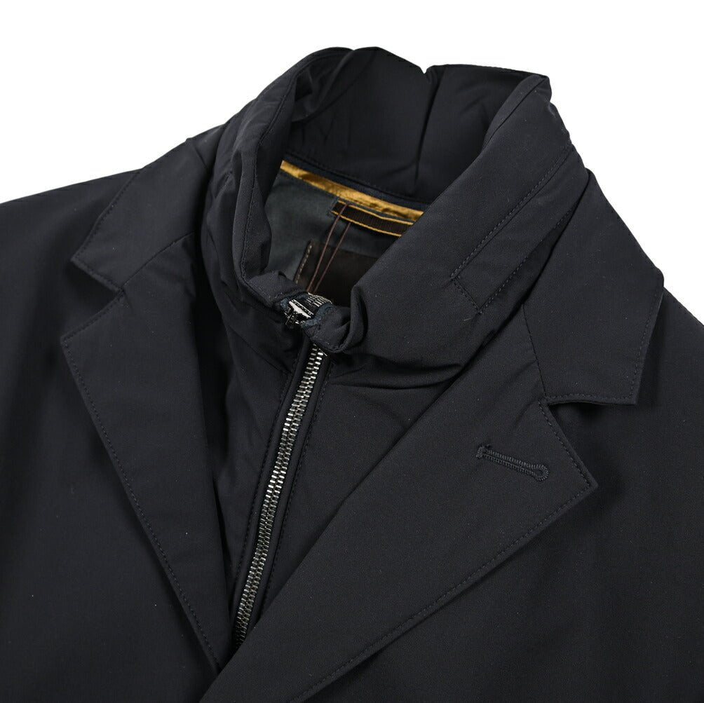 MOORER GIROLAMO - KN ストレッチナイロン 着脱可能ライナー付きチェスターコート / ACQUA RESISTANT(撥水)｜435902-50｜GUARDAROBA MILANO OFFICIAL STORE