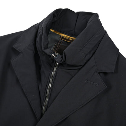 MOORER GIROLAMO - KN ストレッチナイロン 着脱可能ライナー付きチェスターコート / ACQUA RESISTANT(撥水)｜435902-50｜GUARDAROBA MILANO OFFICIAL STORE