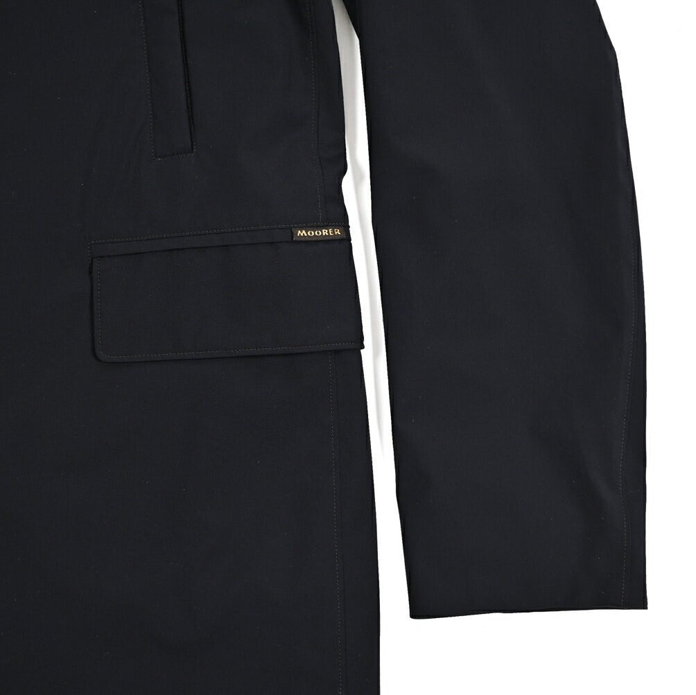 MOORER GIROLAMO - KN ストレッチナイロン 着脱可能フロントライナー付きチェスターコート / ACQUA RESISTANT(撥水)｜436054｜GUARDAROBA MILANO OFFICIAL STORE