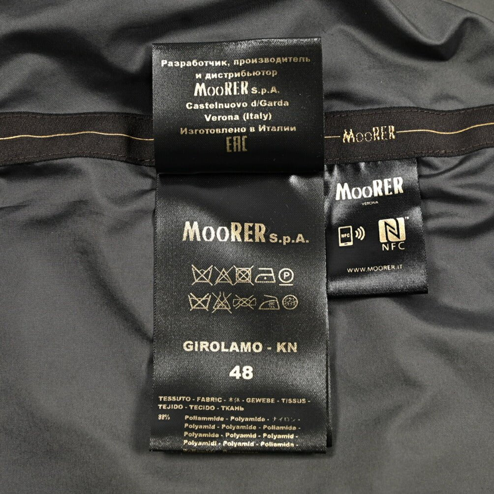 MOORER GIROLAMO - KN ストレッチナイロン 着脱可能フロントライナー付きチェスターコート / ACQUA RESISTANT(撥水)｜436054｜GUARDAROBA MILANO OFFICIAL STORE