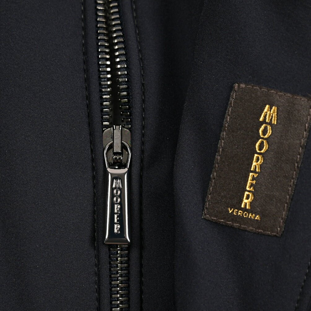 MOORER GIROLAMO - KN ストレッチナイロン 着脱可能フロントライナー付きチェスターコート / ACQUA RESISTANT(撥水)｜436054｜GUARDAROBA MILANO OFFICIAL STORE