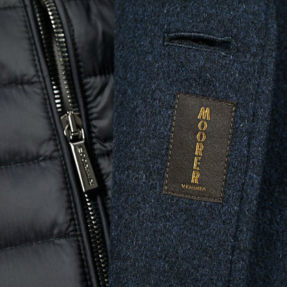 MOORER "HARRIS - LE" カシミヤ混ウール 3Bシングルダウンチェスターコート (着脱可能ライナー付き)｜417787｜GUARDAROBA MILANO OFFICIAL STORE
