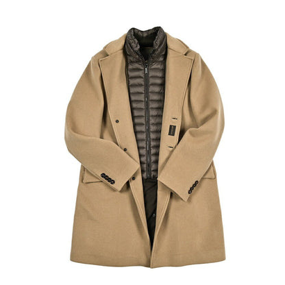 MOORER "HARRIS - LE" カシミヤ混ウール 3Bシングルダウンチェスターコート (着脱可能ライナー付き)｜417788｜GUARDAROBA MILANO OFFICIAL STORE
