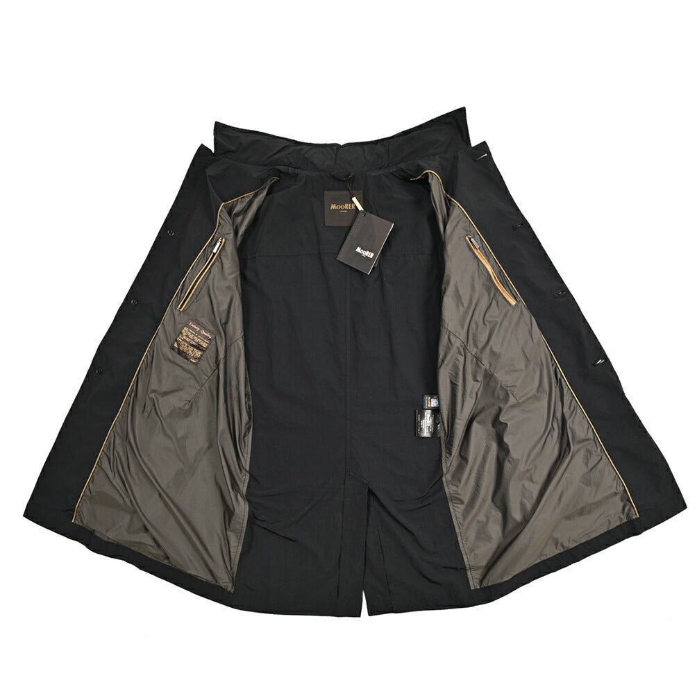 MOORER HEKTOR - KH 軽撥水ポリエステル フード付きスタンドカラーコート｜436776｜GUARDAROBA MILANO OFFICIAL STORE