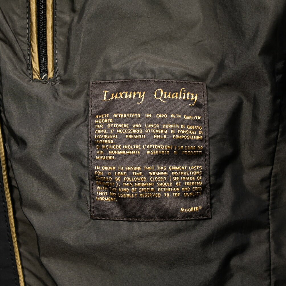 MOORER HEKTOR - KH 軽撥水ポリエステル フード付きスタンドカラーコート｜436776｜GUARDAROBA MILANO OFFICIAL STORE