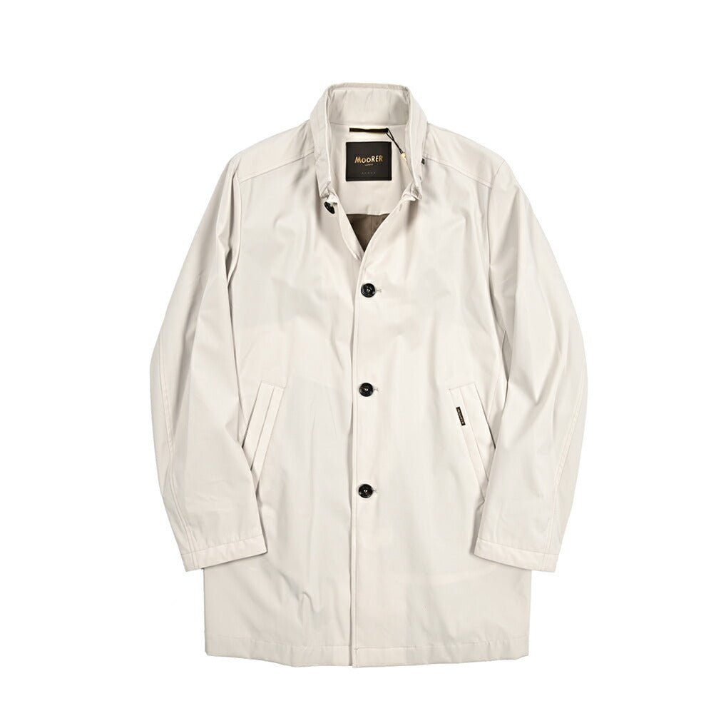 MOORER HEKTOR - KN 2軸方向ストレッチナイロン フード付きスタンドカラーコート / ACQUA RESISTANT(撥水)｜436774｜GUARDAROBA MILANO OFFICIAL STORE