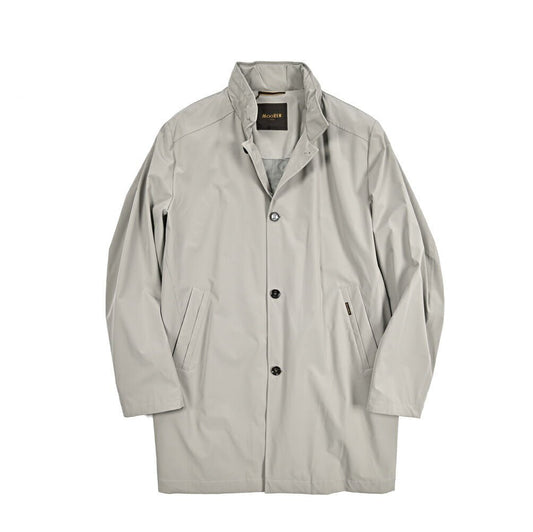 MOORER HEKTOR - KN 2軸方向ストレッチナイロン フード付きスタンドカラーコート / ACQUA RESISTANT(撥水)｜436775｜GUARDAROBA MILANO OFFICIAL STORE