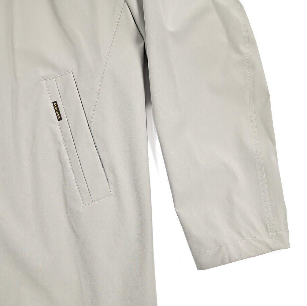 MOORER HEKTOR - KN 2軸方向ストレッチナイロン フード付きスタンドカラーコート / ACQUA RESISTANT(撥水)｜436775｜GUARDAROBA MILANO OFFICIAL STORE