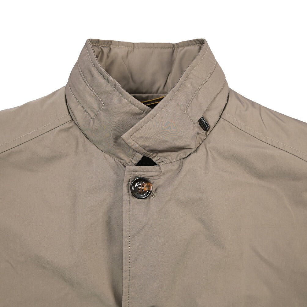MOORER “HEKTOR-MK OT” ポリエステル100% スタンドカラーコート / ACQUA RESISTANT (撥水) ブラウン(AVANA) 48 | GUARDAROBA MILANO OFFICIAL STORE