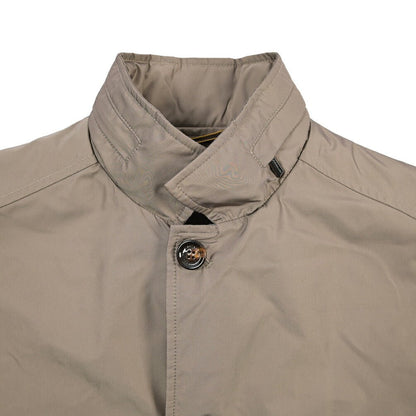 MOORER “HEKTOR-MK OT” ポリエステル100% スタンドカラーコート / ACQUA RESISTANT (撥水) ブラウン(AVANA) 48 | GUARDAROBA MILANO OFFICIAL STORE
